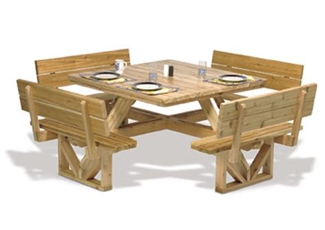 square picnic table woodworking plan