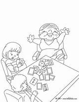 Playing Cards Coloring Pages Grandmother Deck Color Getcolorings Print Grandparents Printable Hellokids Online sketch template