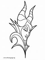 Maleficent Coloring Disney Pages Clipart Face Printable Beauty Sleeping Villans Villains Color Drawing Coloring4free Princess Kids Halloween Fun Outlines Descendants sketch template
