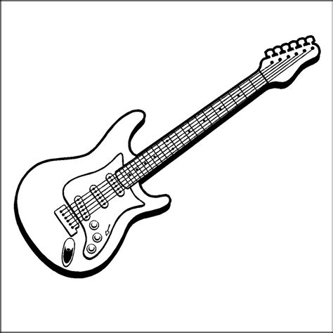 electric guitar coloring pages