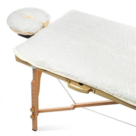 fleece massage table pad and face cradle set soft and