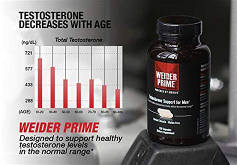 Suplemento Weider Prime Saludable De Testosterona Para Hombr Mercado