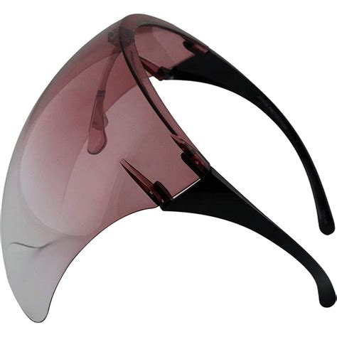 futuristic face shield mirrored visor sunglasses flawless eyewear