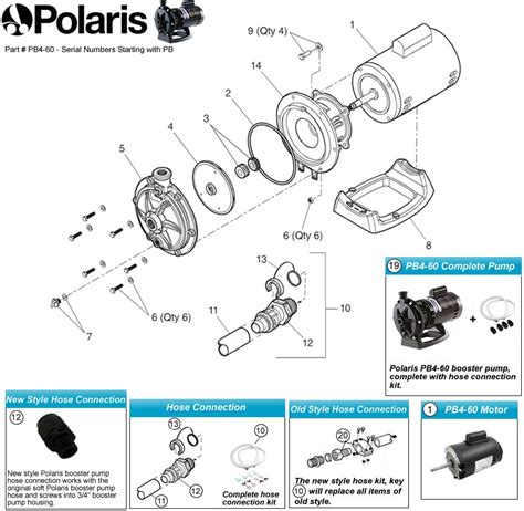 polaris pb   style booster pump parts