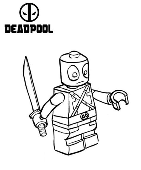lego deadpool coloring pages  printable coloring pages  kids