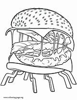 Meatballs Chance Sanders Lluvia Meatball Hamburguesas Cheeseburger Achance Ilustrasi Imprimir Coloringhome sketch template