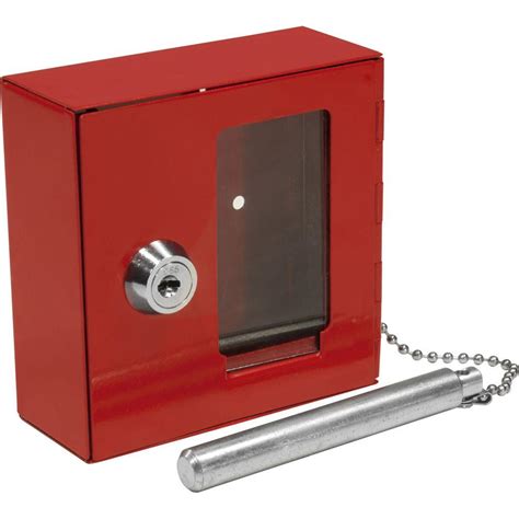 barska small breakable emergency key box safe  attached hammer ax  home depot