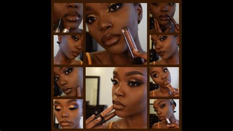 10 nude and brown lip looks for dark skin by taesface youtube