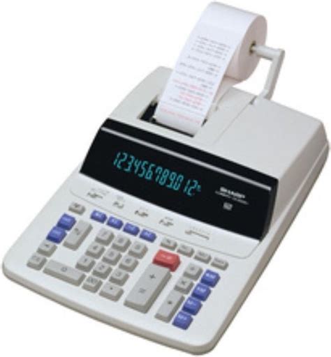 sharp calculator met papierrol grijs sh csrhgys bolcom