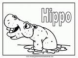 Coloring Pages Hippopotamus Popular Hippo Coloringhome sketch template