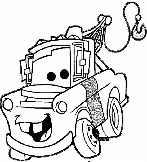 tow mater coloring page  getcoloringscom  printable colorings