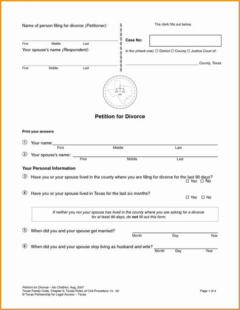 fake divorce certificate template inspirational    printable