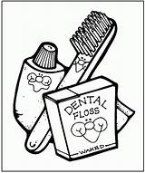 Coloring Pages Teeth Healthy Dental Health Popular sketch template