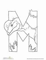 Alphabet Dinosaur Dino Letters Pages Coloring Printable Letter Template Crafts Education Printables Dinosaurs Choose Board Party Kids Outline sketch template