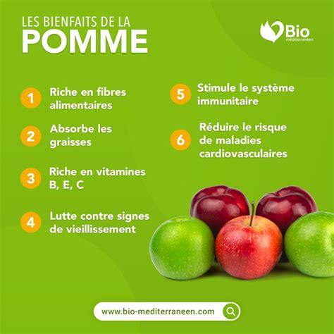 les bienfaits de la pomme nutrition pomme alimentation