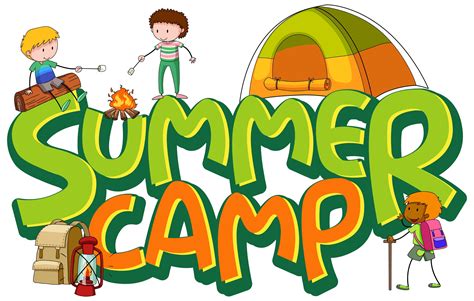 sticker design  summer camp   kids   camp