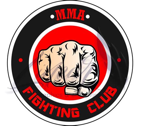 mma fighting club logo clipart vector cut cuttingvector  etsy