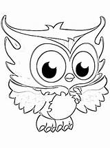 Coloring Owl Pages Cute Kids Baby Owls Printable Print Sheets Animals Color Monster High Children Drawing Drawings Simple Online Kindergarten sketch template