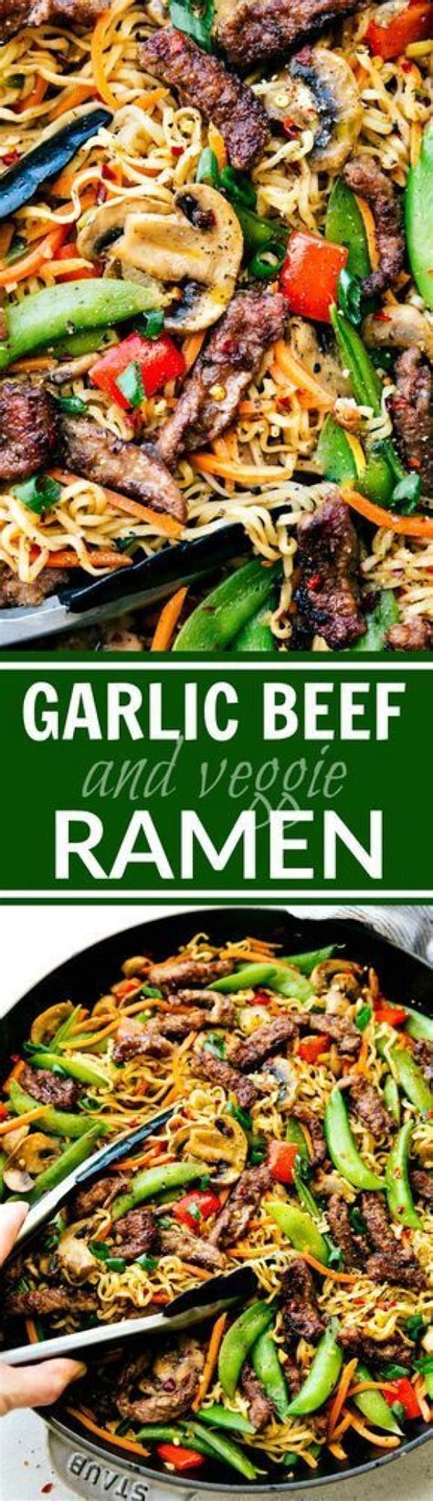 Garlic Beef And Veggie Ramen Is An Easy 30 Minute Dinner