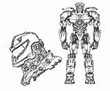 Rim Pacific Coloring Pages Printable Jaeger Colouring Gipsy Danger Drawings Del Titanes Pacifico 91kb 667px Getcolorings Color Sketchite sketch template