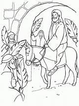 Entrada Triunfal Jerusalen Children Donkey Entry Triumphal Crafts Christianity Enters sketch template