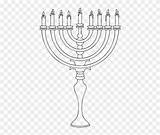 Very Menorah Candle Coloring Beautiful High Pngfind Holiday sketch template