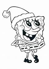 Spongebob Coloring Christmas Pages Printable Drawing Kids Characters Bob Sponge Merry Drawings Getdrawings Colouring Sheets Color Cartoon Spong Print Getcolorings sketch template