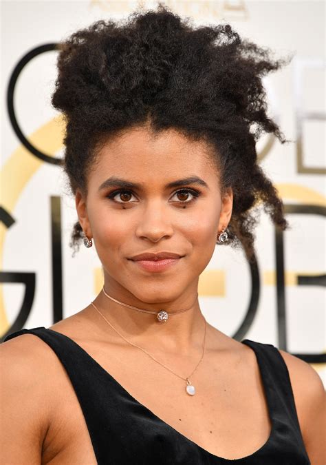 zazie beetz hair golden globes essence