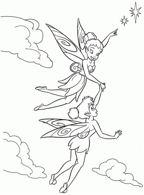 tinkerbell friends coloring pages