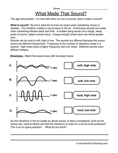 sound worksheet  teach simple