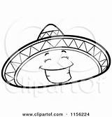 Hat Mexican Coloring Clipart Sombrero Getdrawings sketch template