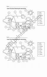 House Coloring Worksheet Preview sketch template