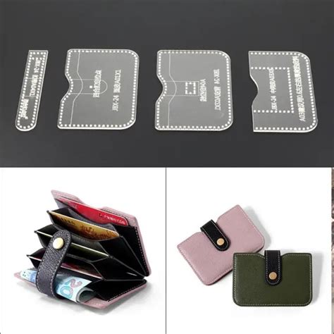 diy acrylic wallet bag template leather craft stencil tool sewing