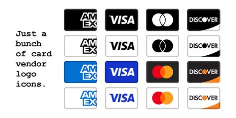 credit card vendor icons figma community