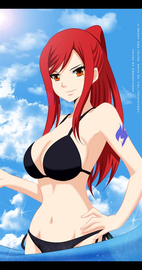 Fairy Tail Erza Swimsuit By Anderson93 On Deviantart