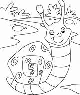 Snail Coloring Pages Cute Pretty Print Kids Animals sketch template