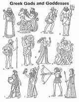 Goddesses Mythology Götter Mythologie Zeus Griechische Greece sketch template