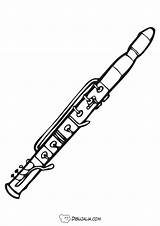 Dibujalia Flauta Musicales Notas Divertidas Trompeta Colorear sketch template