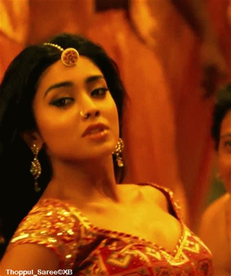 shriya saran hot expression boobs cleavage bunch coming out without bra sexy navel shack