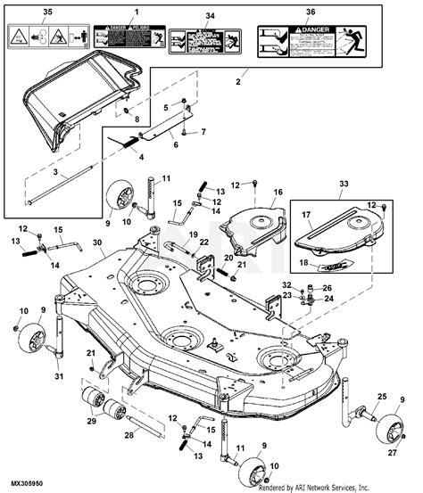 john deere  mower deck parts diagram wiring diagram info images
