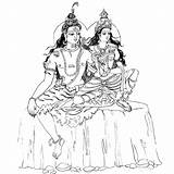 Shiva Hindu Xcolorings Trishula sketch template
