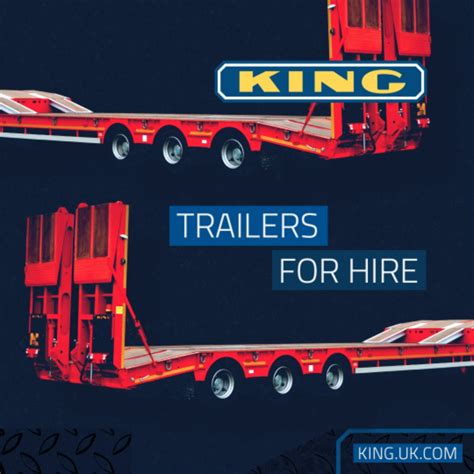 king lowloader trailers    hire king group