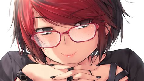 24 anime girl with glasses wallpapers wallpaperboat
