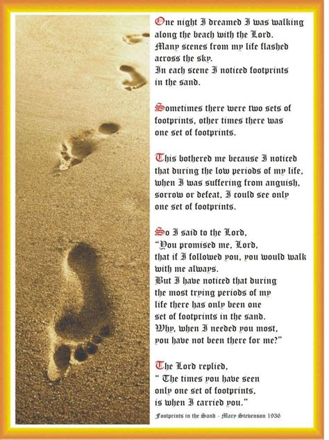 footprints   sand poem printable printable templates