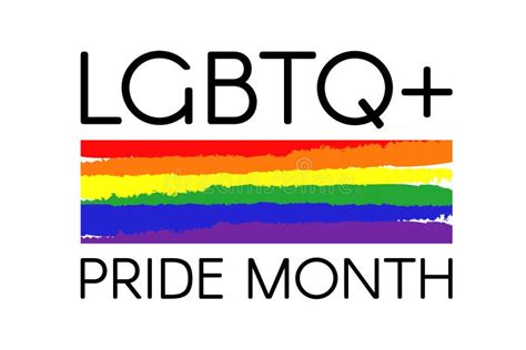 lgbtq 2023 pride month logo stock illustration illustration of