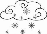 Snowing Clipart Coloring Snow Weather Clipartbest Icon Clipground sketch template
