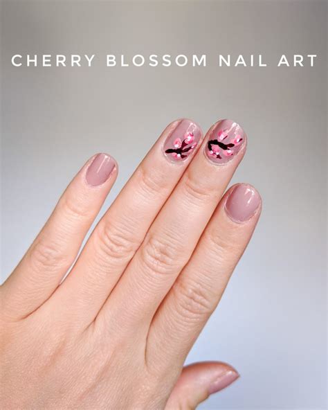 cherry blossom nail art eclectic spark