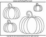Pumpkin Worksheets Printable Coloring Worksheet Halloween Pumpkins Worksheetfun Harvest Different Shapes Choose Board Fall sketch template