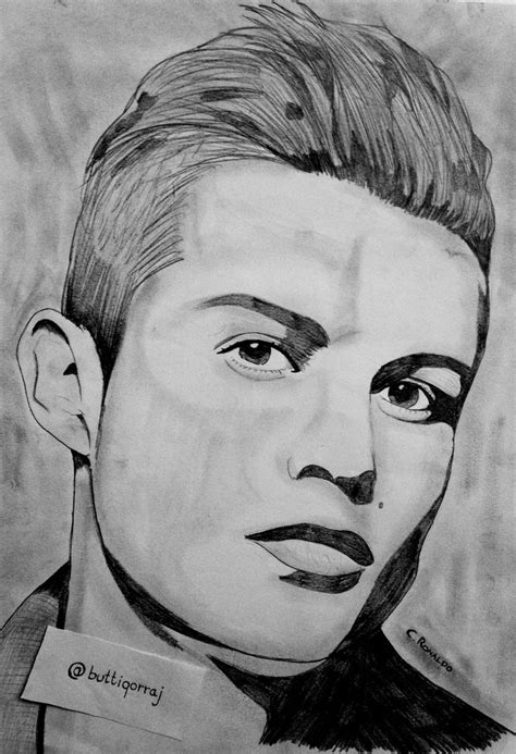 drawing cronaldo drawings male sketch art