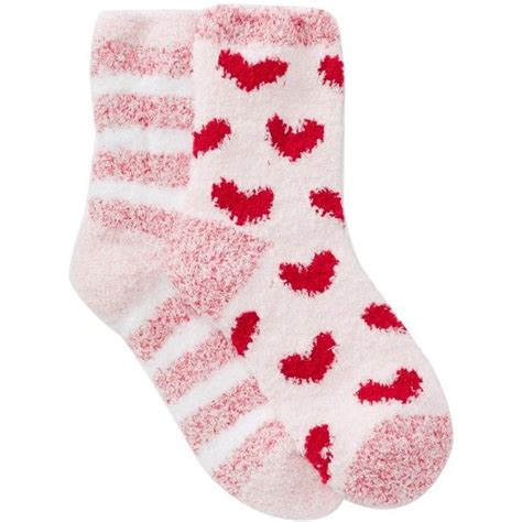 Free Press Patterned Fuzzy Socks Pack Of 2 7 97 Liked On Polyvore
